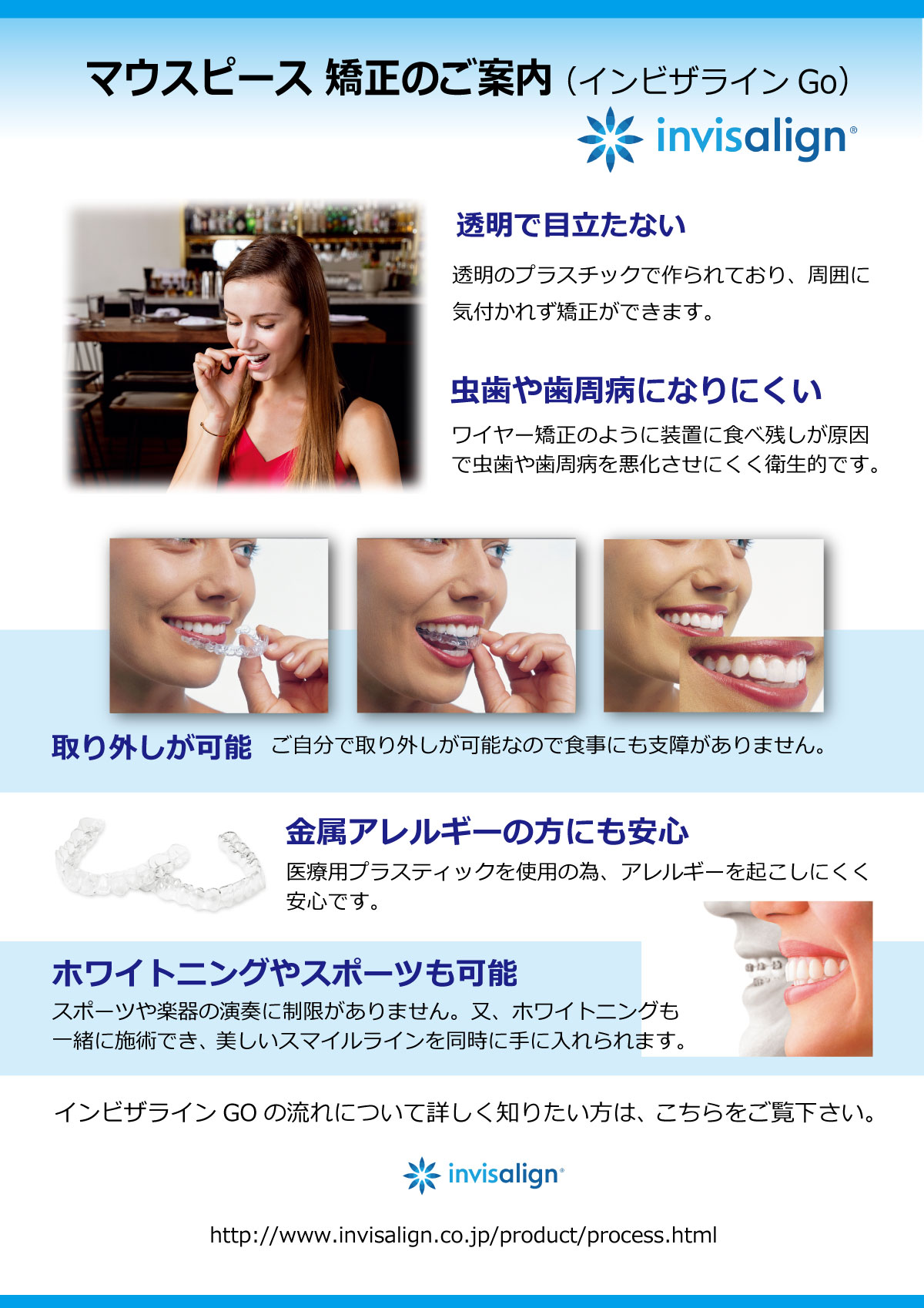 マウスピース矯正のご案内(インビザライン)