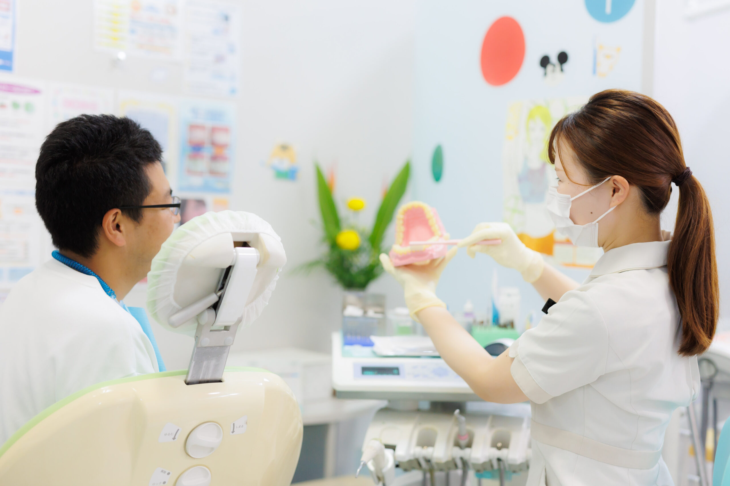 歯科衛生士による歯磨き指導